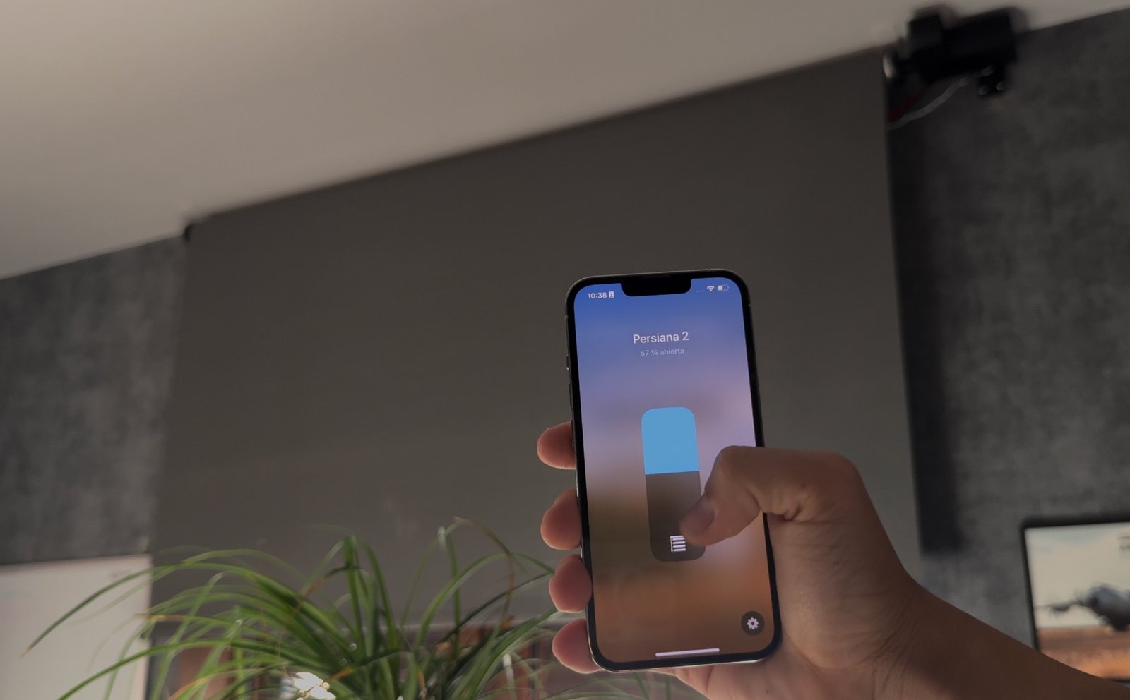 Control de apertura del estor desde la aplicación Casa de Apple HomeKit